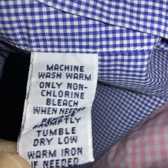 Ralph Lauren cotton Classic Fit gingham Oxford short sleeve button shirt - Picture 6 of 6